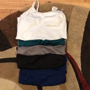 6 nursing tank tops. Barely worn
